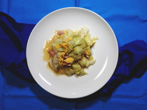 194.さっと一品！キャベ玉ベーコンコンソメバター炒め