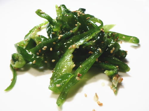 210.さっぱり！生ピーマンのナムル