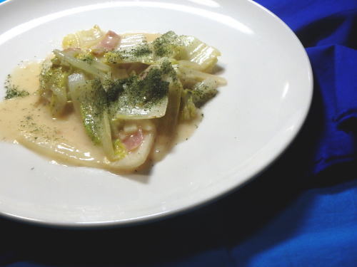215.白菜とベーコンのクリーム煮