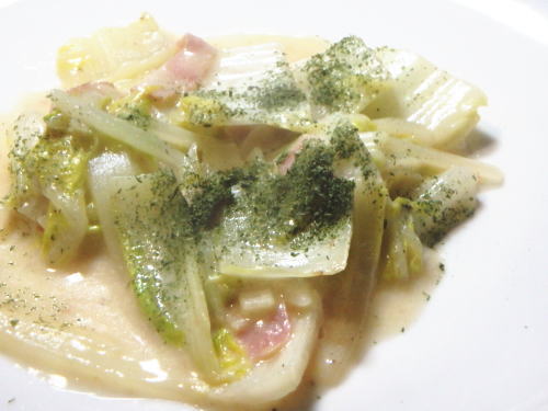 215.白菜とベーコンのクリーム煮