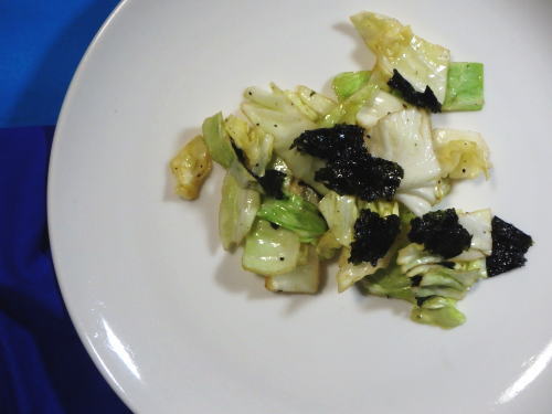 220.韓国のりのキャベツ和え