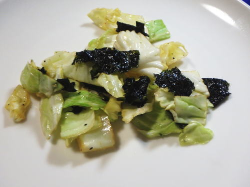 220.韓国のりのキャベツ和え