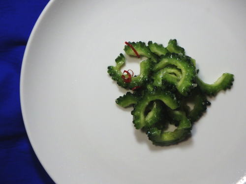 226.ゴーヤとニンニクの漬けもの