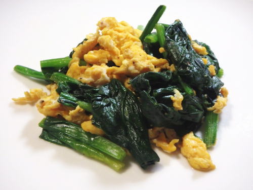 236.ほうれん草とたまごのふんわり炒め
