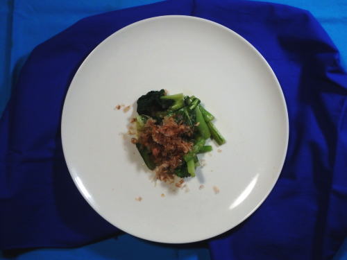 237.ゆず胡椒で小松菜のお浸し