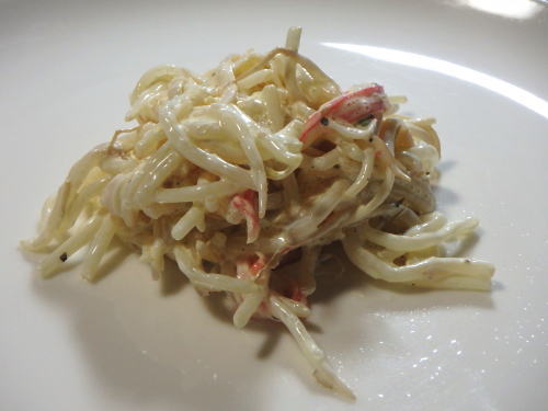 239.レンジで簡単　もやしとカニカマのマヨ和え