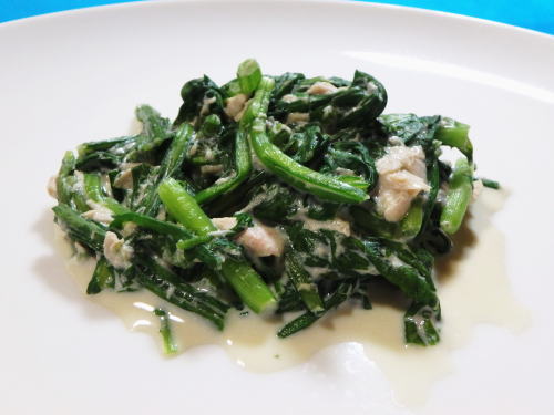 243.春菊のツナマヨ和え