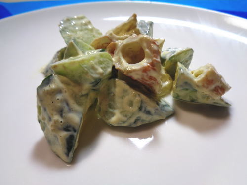 257.きゅうりとちくわのゆず胡椒サラダ