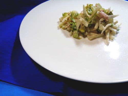 260.マヨポン酢で大根とセロリのツナ和えサラダ