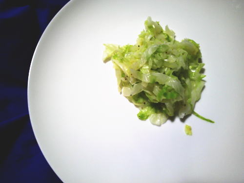 263.＜野菜ひとつ＞キャベツの塩レモン和え