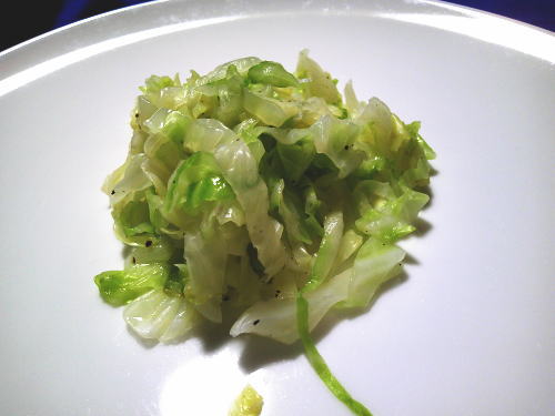 263.＜野菜ひとつ＞キャベツの塩レモン和え