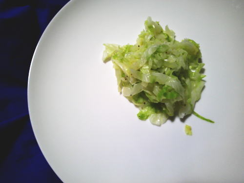 273.＜野菜ひとつ＞キャベツの塩レモン和え