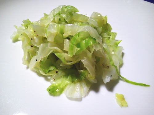 273.＜野菜ひとつ＞キャベツの塩レモン和え