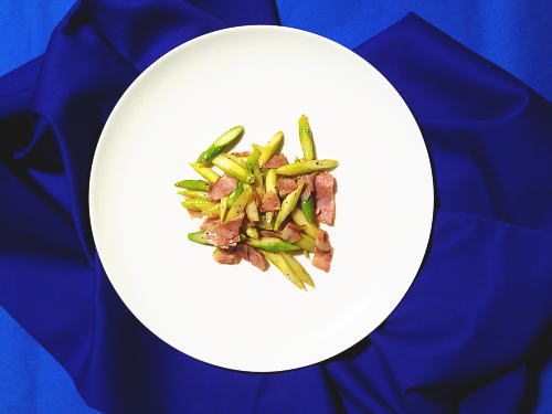 279.アスパラとベーコンのホットサラダ