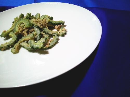 280.苦さ控えめ　ゴーヤとツナのマヨネーズ炒め