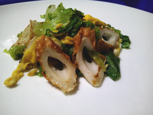 283.ふんわり卵とレタスの中華炒め