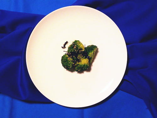 286.お手軽　ゆでブロッコリーの塩昆布和え