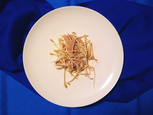 292.レンジで簡単　もやしと魚肉ソーセージのオイマヨ和え