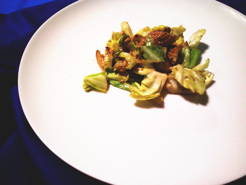 301.キャベツとちくわのオイマヨ炒め