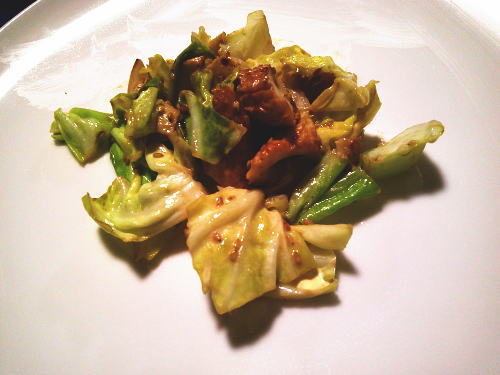 301.キャベツとちくわのオイマヨ炒め