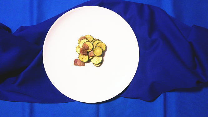 307.簡単副菜ズッキーニのごまマヨ炒め