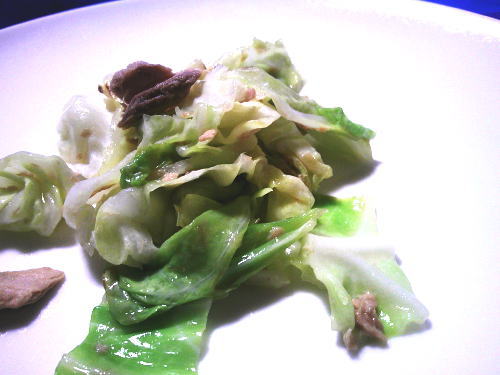 310.キャベツとツナのレモン塩炒め