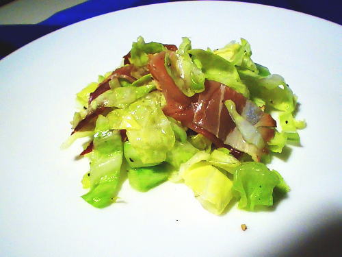 312.生ハムとキャベツのマリネ