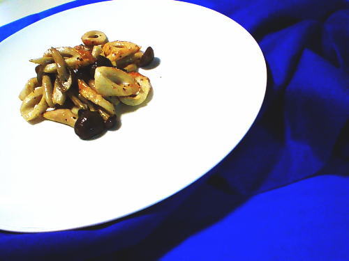 315.ちくわとしめじのこってりオイマヨ炒め