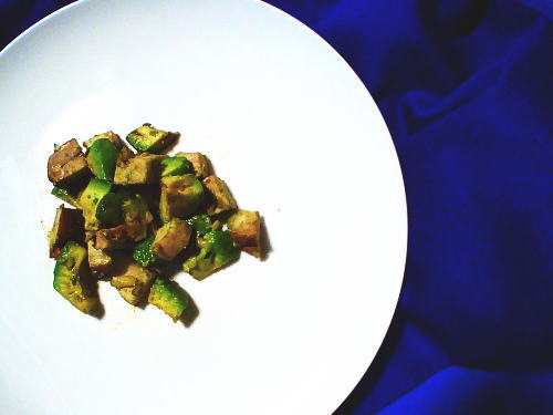 317.サラダチキンとアボガドのわさび醤油サラダ