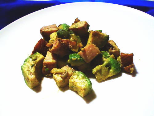 317.サラダチキンとアボガドのわさび醤油サラダ