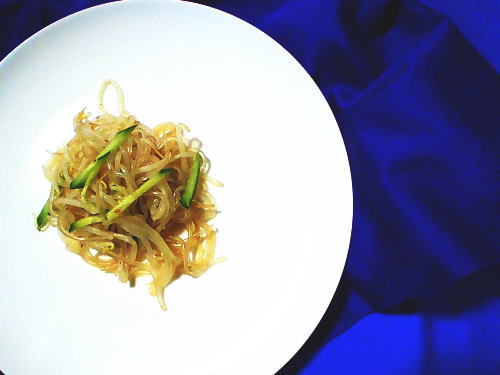 318.もやしと春雨のさっぱり梅和え