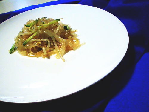 318.もやしと春雨のさっぱり梅和え