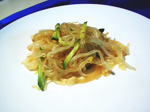 318.もやしと春雨のさっぱり梅和え