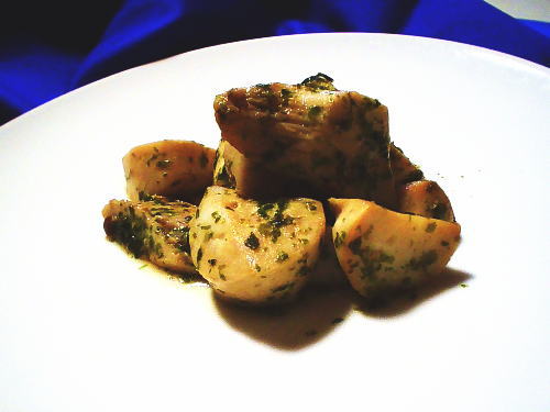 319.エリンギの青のりバタポン炒め