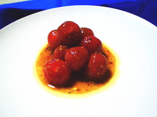 320.粒マスタードがポイント！ミニトマトのマリネ