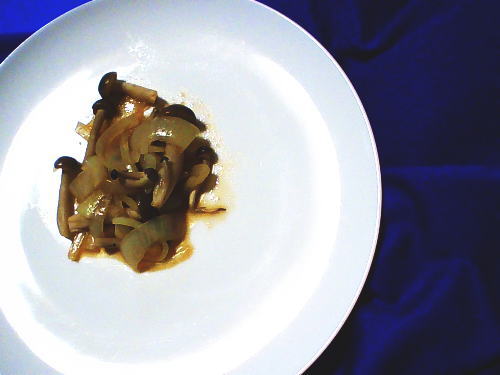 328.しめじと玉ねぎのポン酢さっぱり和え