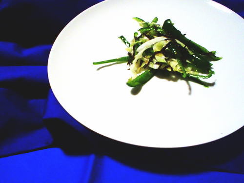 333.キャベツとピーマンの塩こんぶ和え