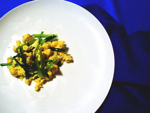 341.小松菜と卵の中華炒め