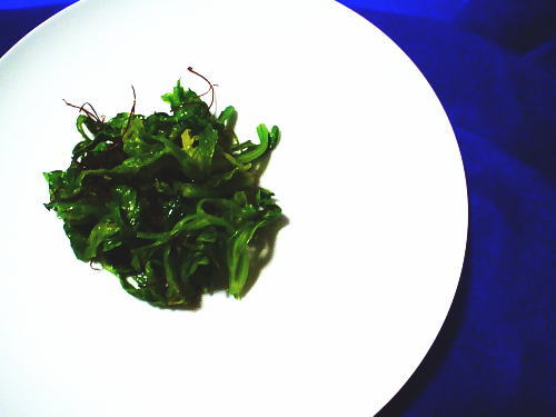 347.簡単セロリの葉のナムル風