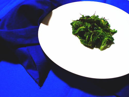 347.簡単セロリの葉のナムル風