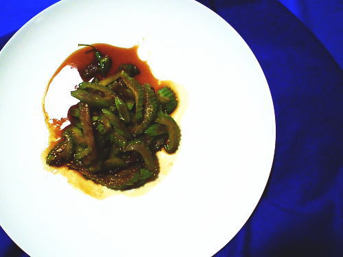 348.セロリのきんぴら