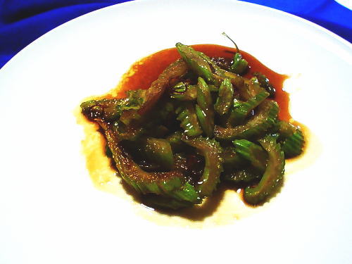 348.セロリのきんぴら