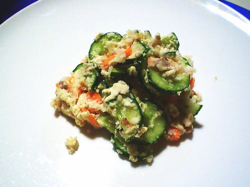 350.ポテトサラダ？レンジで簡単おからのサラダ