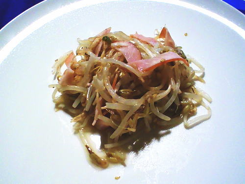 353.10分で作れる　ハムともやしのナムル