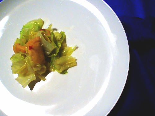 365.キャベツと油揚げのピリ辛炒め煮