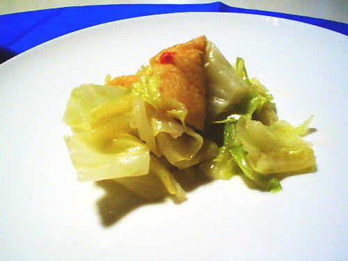 365.キャベツと油揚げのピリ辛炒め煮