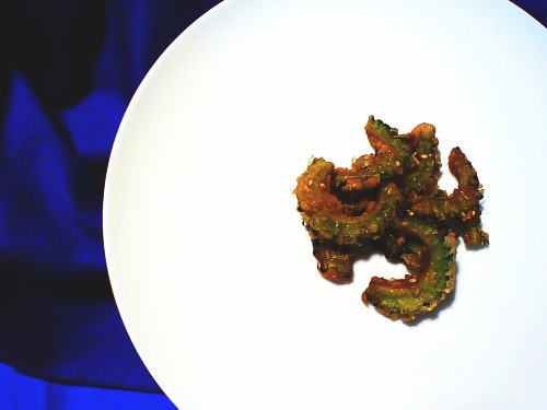 367.揚げ焼きで香ばしゴーヤの唐揚げ