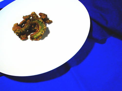 367.揚げ焼きで香ばしゴーヤの唐揚げ