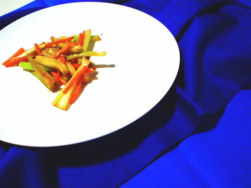 370.しゃきしゃきセロリのきんぴら