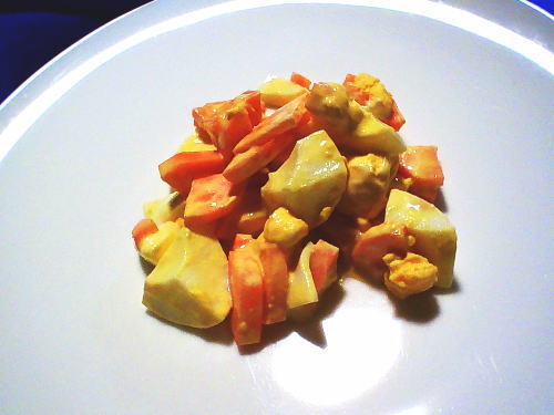 373.材料４つでゆで卵とにんじんの和風マヨサラダ